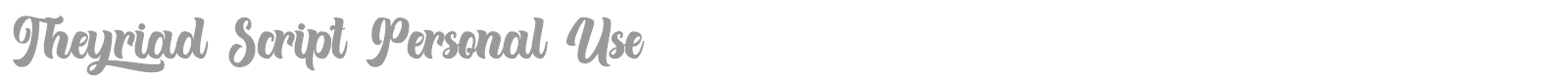 Theyriad Script font preview